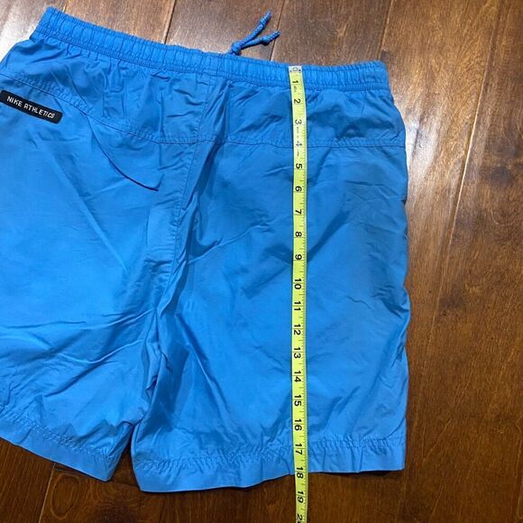 Nike Vintage Baby Blue Navy Swimming Trunks Drawstring Shorts Men's Size Large - Picture 8 of 8